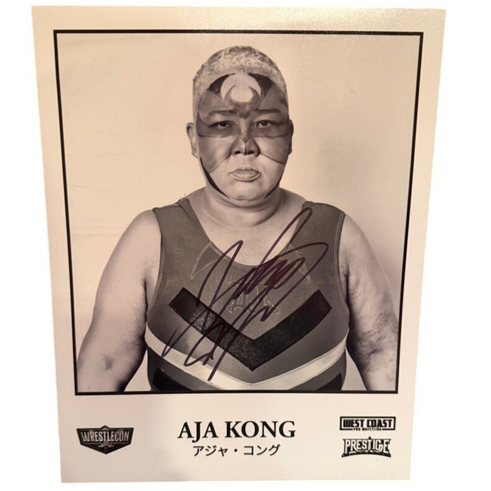 Aja Kong Signed 8x10 Autographed WrestleCon West Coast Pro Prestige Wrestling